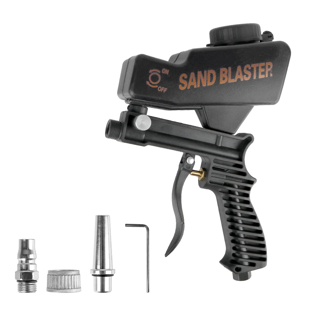 Rust Blasting Device Gravity Sandblasting G un Adjustable Blasting Machine Pneumatic Sandblasting Set