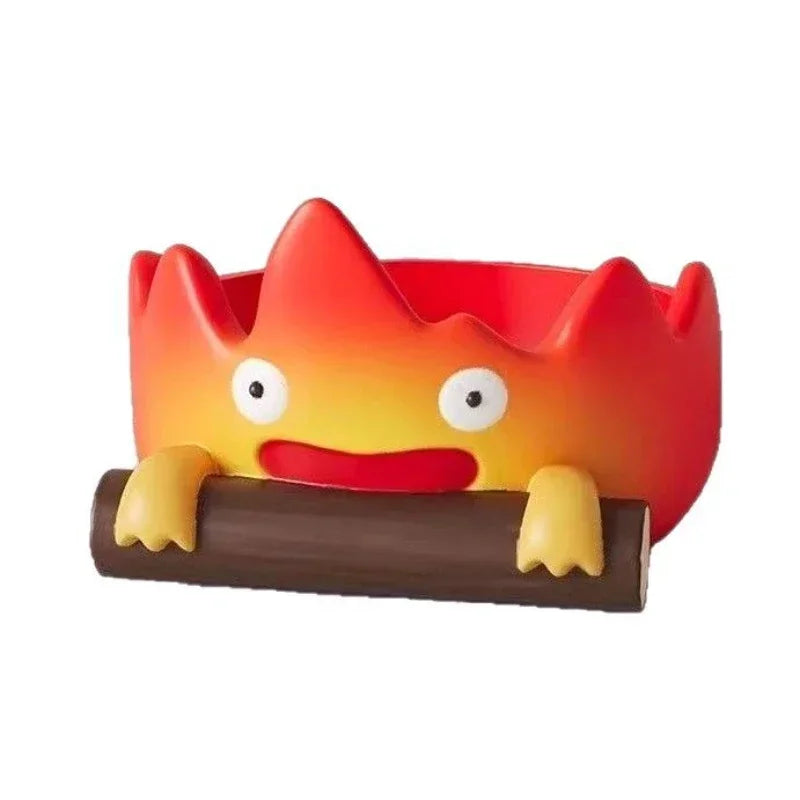 Resin Cartoon Fire Person Tray Creative Anime Key Holder Storage Indoor Outdoor Decor Perfect for Christmas HalloweenGift