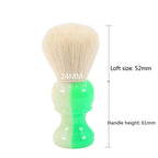 YAQI JANUS BIFRONS 24mm Synthetic Cashmere Knot Mens Shaving Brush With Dark Seen Handle