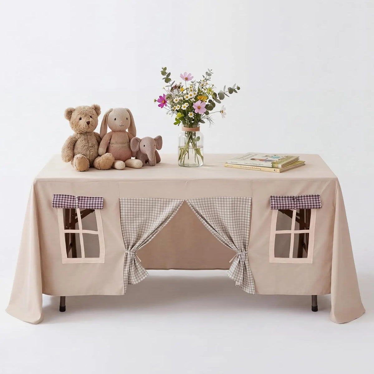 Kids Tablecloth Tent Cover 300x230cm (10ft x 7.5ft) Castle Play Table Cover