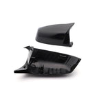 For BMW 5 6 7 Series E60 E61 E63 E64 F01 F02-F04 F06 F07 F10 F11 F12 F13 Carbon Fiber Black Side Wing Rearview Mirror Cover Cap