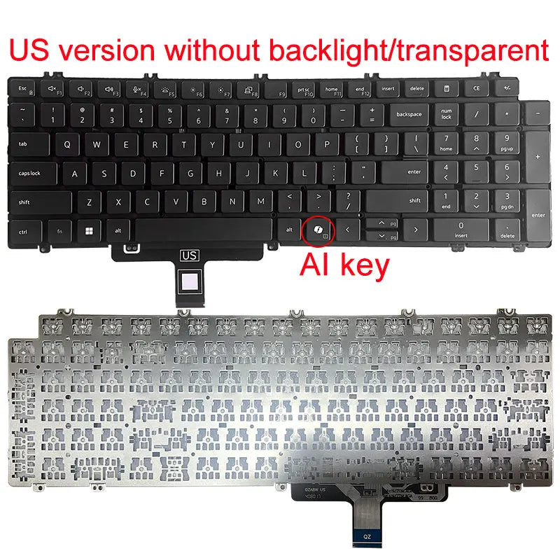 US Laptop Keyboard Replacement for Dell Latitude 5520/5521/5530/5531, Precision 3560-3580