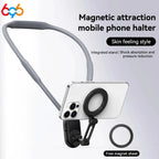 Silicone Magnetic Neck Halter Mobile Phone Holder For IPhone 16 15 14 13 For For Samsung FOR Xiaomi Selfie Stand Bracket