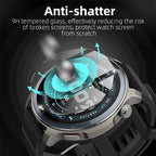 9H Tempered Glass for Amazfit Balance 2, Premium Screen Protector Durable HD Clear Anti-scratch Protection Film Accessories