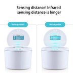 Desktop Sensor Trash Can Battery Operated Automatic Mini Waste Basket with Lid for Desk and Vehicle 3L