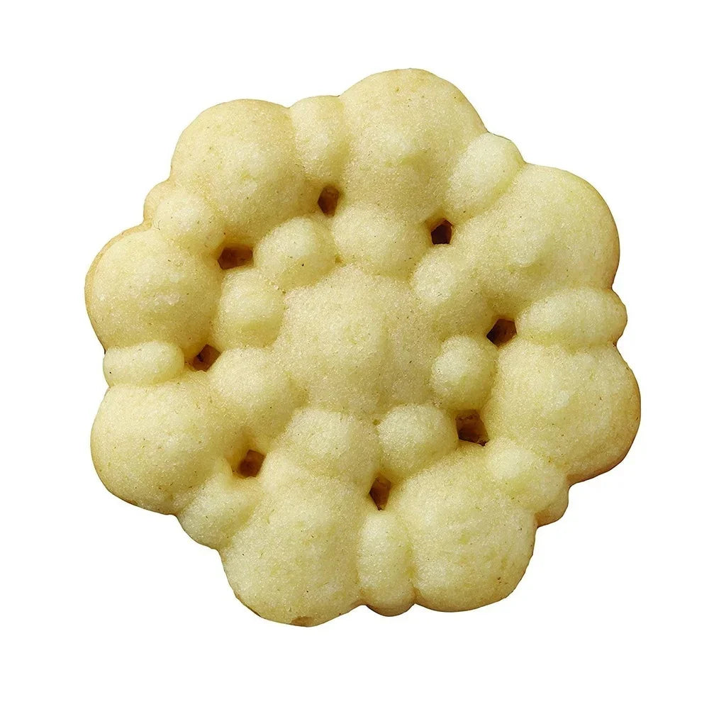 Ergonomic Cookie Press 13-Piece Set Spritz Cookie Maker Soft-Touch Trigger Clear Barrel Includes 12 Shapes Easy Baking