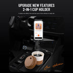 Car Cup Holder Tablet and Phone Mount, Universal Stand for 4-13 Inch Devices, Secure Holder for Navigation and Passenger Viewing