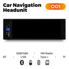 1Din Wireless CarPlay Android AUTO HD touch screen Universal 6.86'' Car Radio FM Stereo MP5 multimedia player BT TF port Camera