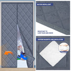 Magnetic Thermal Insulated Door Curtain Energy-Saving Privacy-Protecting Windproof Waterproof Cotton Curtain for Heater Room