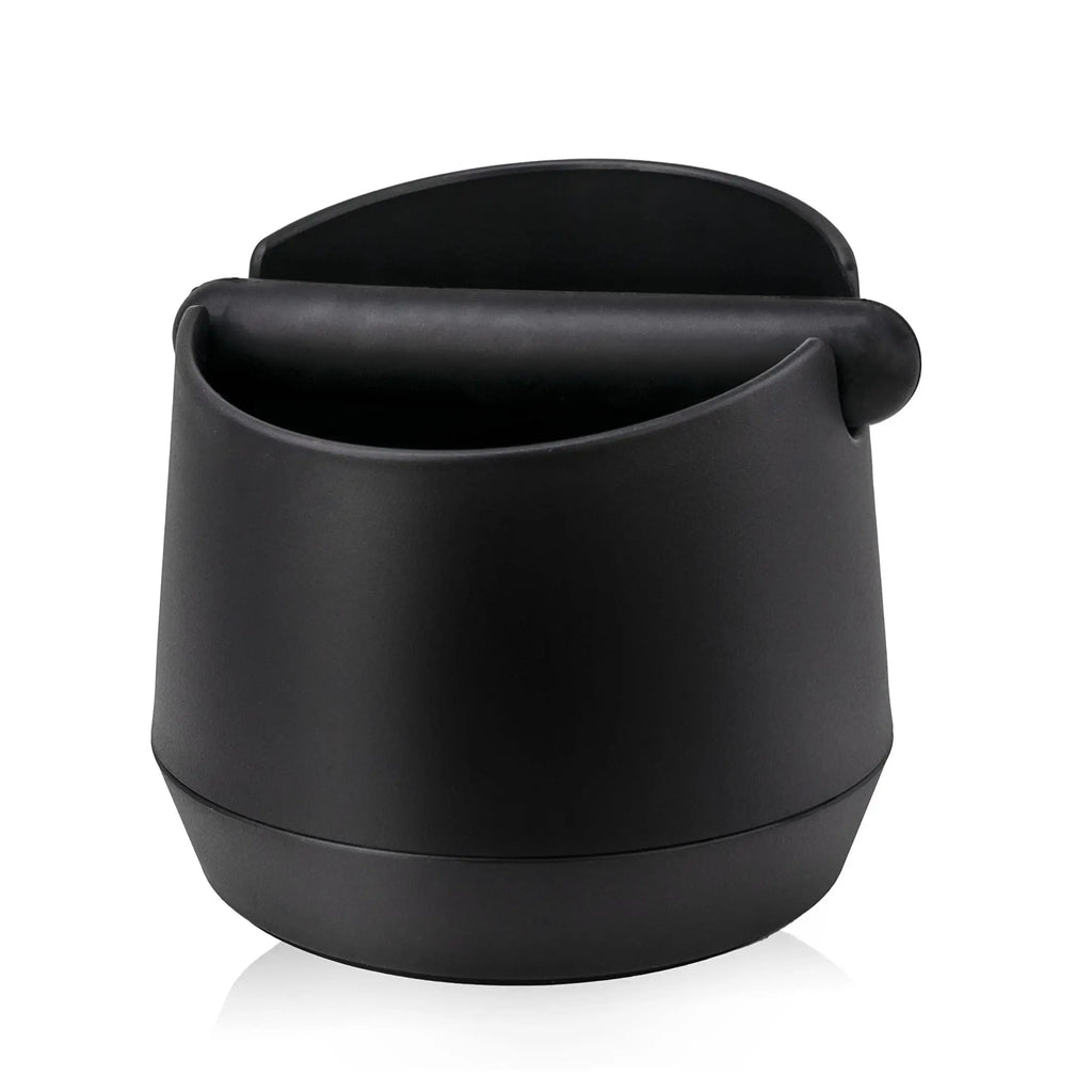 Leeseph Coffee Knock Box Residue Dump Container, Non-slip Durable Barista Grinding Waste Collection Box Fat Body with Knock Bar