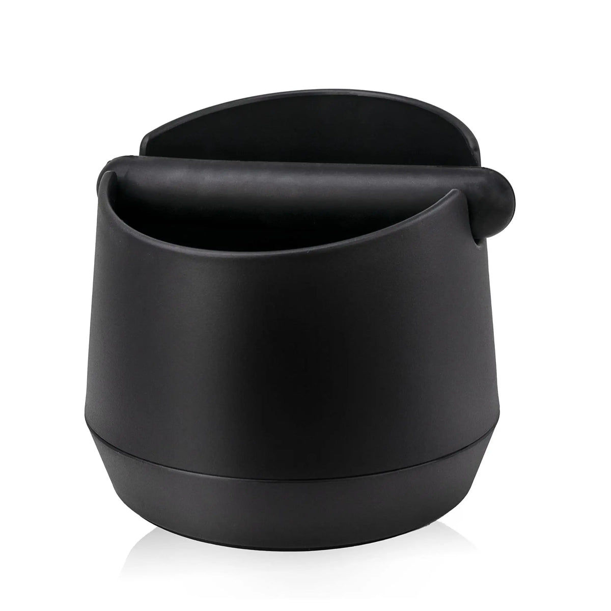 Leeseph Coffee Knock Box Residue Dump Container, Non-slip Durable Barista Grinding Waste Collection Box Fat Body with Knock Bar