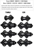 GOLDIX M370 36T Ratchet Bicycle Hubs 28 Hole J-Bend Spoke Center Lock Disc Brake Mountain Bike Hub HG/XD/MS 4pcs Seal Bearing