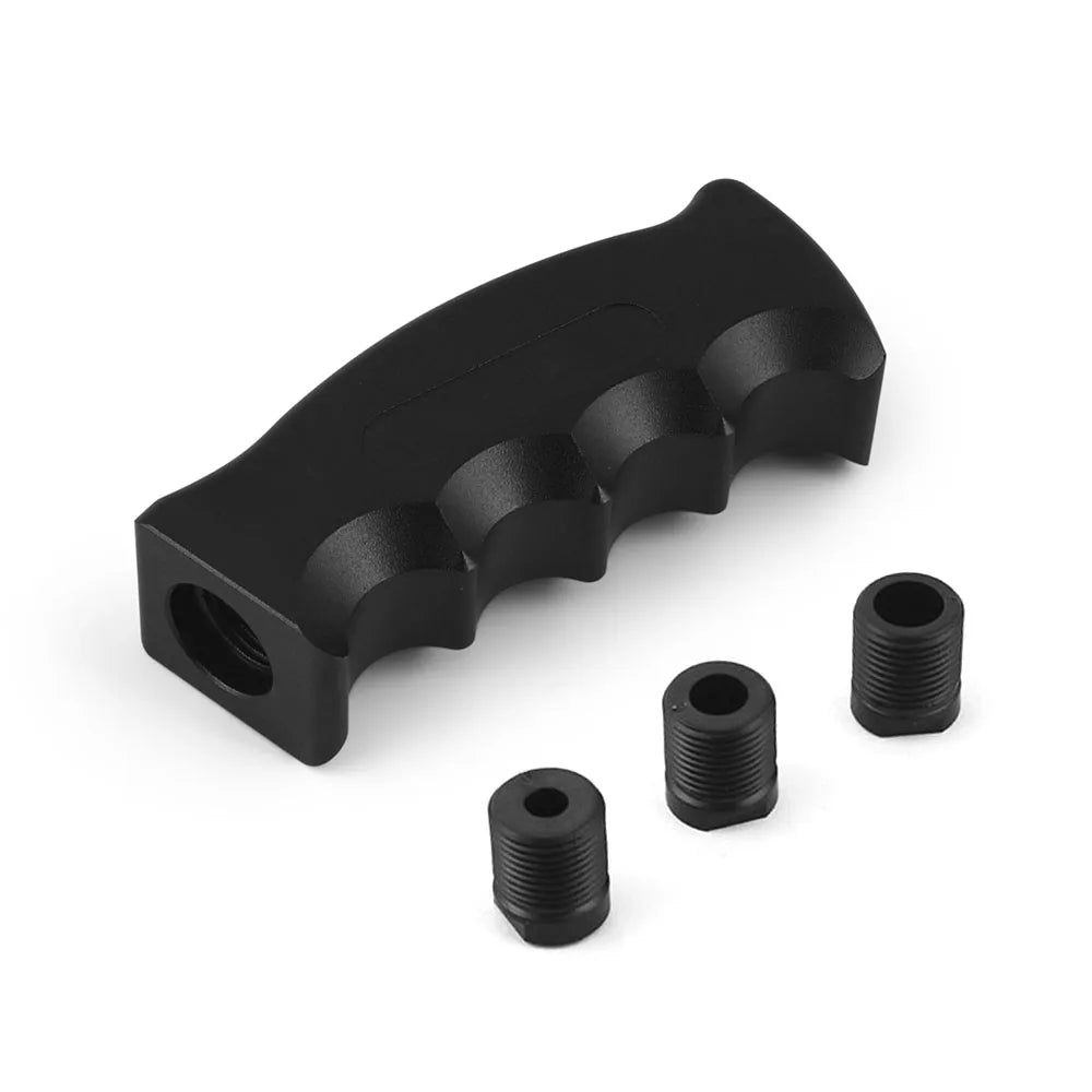 Racing Car Gear Shift Knob Shifter Kit Aluminum Bending handle Shift Head With 8,10,12MM Adapters For Manual Transmission
