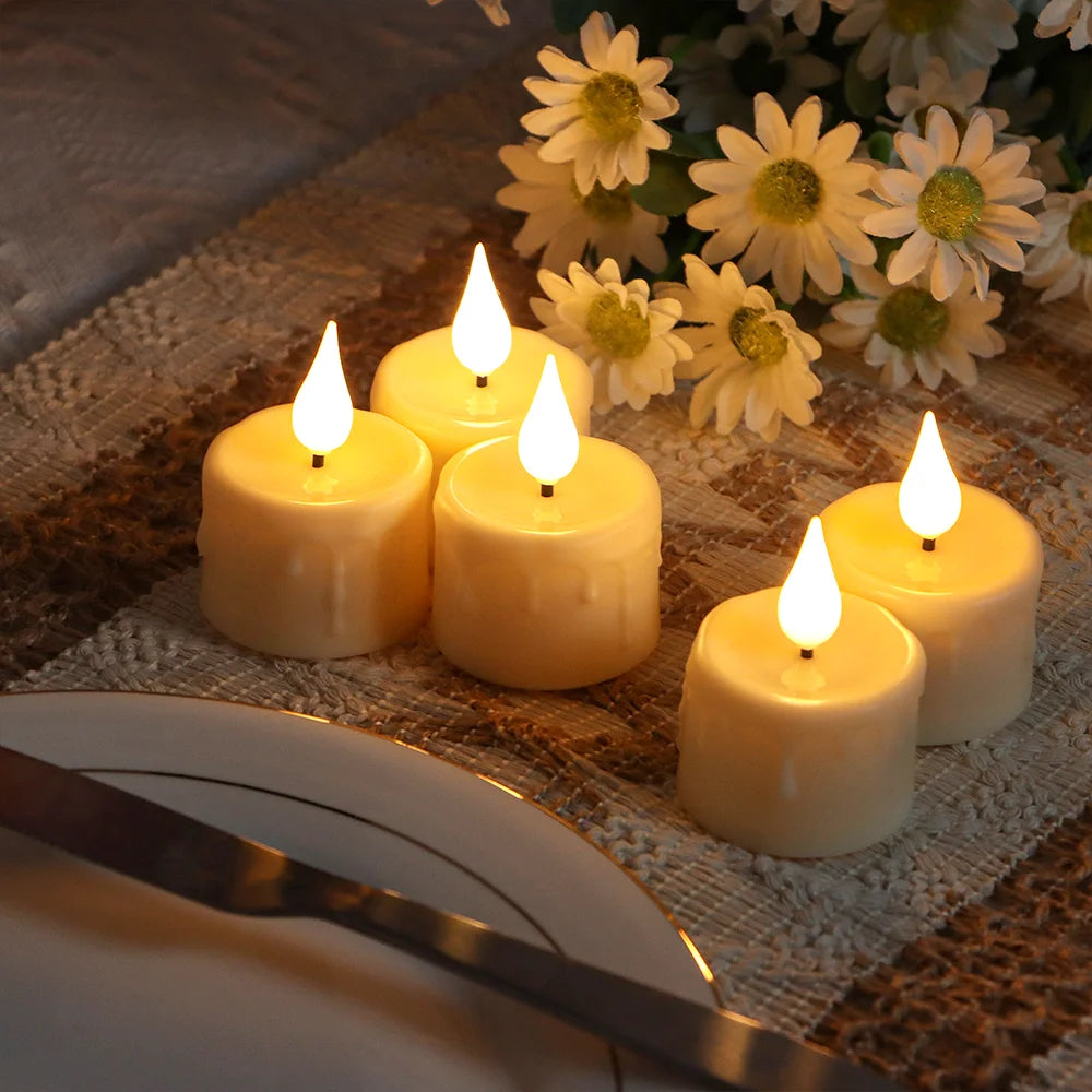 Rechargeable Candle Lamp With Remote Control LED Candles For Room Decor Birthday Home Decor Festival Decoration Flameless Candle