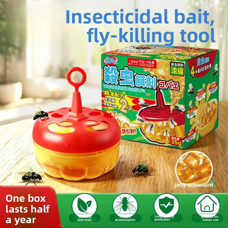 Indoor Fly Trap Bait for Fruit Flies & Small Flying Insects, 1pc