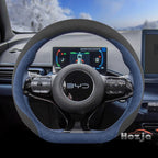 Leather Car Steering Wheel Cover for BYD Dolphin Mini Song Plus Pro Seagull King Yuan Up Sealion 7 Qin Plus 2026 Accessories