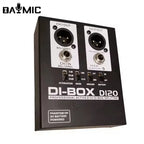 Professional DI 2 channel Audio DI Box Passive DIRECT BOX Low Noise Guitar Bass DI 1 Channel Audio Converter caja directa activa