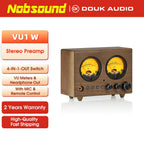 Nobsound VU1-W 4-IN-1-OUT Audio Selector 4-way Stere Switcher Home Preamp VU Meter with Remote Control