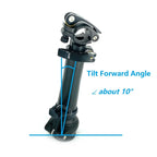 Litepro Folding Bike Telescopic Adjustable Stem 19-28cm Aluminum Alloy, Black or Silver