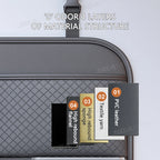 SEAMETAL Luxury Car Seat Back Storage Bag Multifunction Backseat Organizer Storage Pocket Wear-Resistant Seat Anti Kick Guard