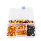 Motorcycle Fairing Screw Kit 177pcs Aluminum Windshield Cover Bolts Set, Blue
