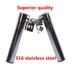 Boat Fishing Rod Holder, 316 Stainless Steel, Clamp-on, Marine Yacht Rod Pod, Fishing Tool, High Quality, 1"