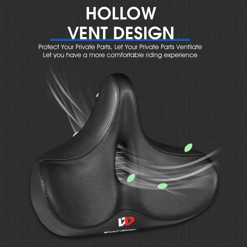 WEST BIKING Ergonomic Soft Bicycle Saddle Widen Thicken Cushion Pad MTB Road Bike Saddle Comfortable Breathable Cycling Seat