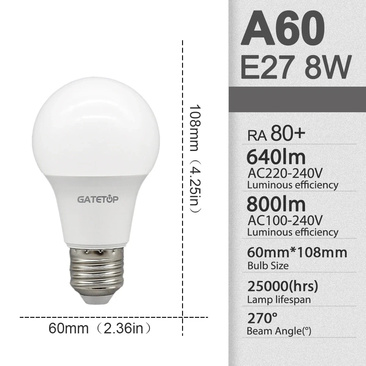 10pcs/lot LED bulb E27 AC 110V 220V 3W 8W 9W 12W 15W 18W 20W 24W LED A60 G45 lamp Saving Cold Warm White Bulbs for Home Light