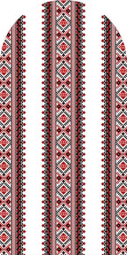 Red Embroidered Hibiscus Pattern Arched Background Cover for Birthday Bride Shower Decoration Photography Background