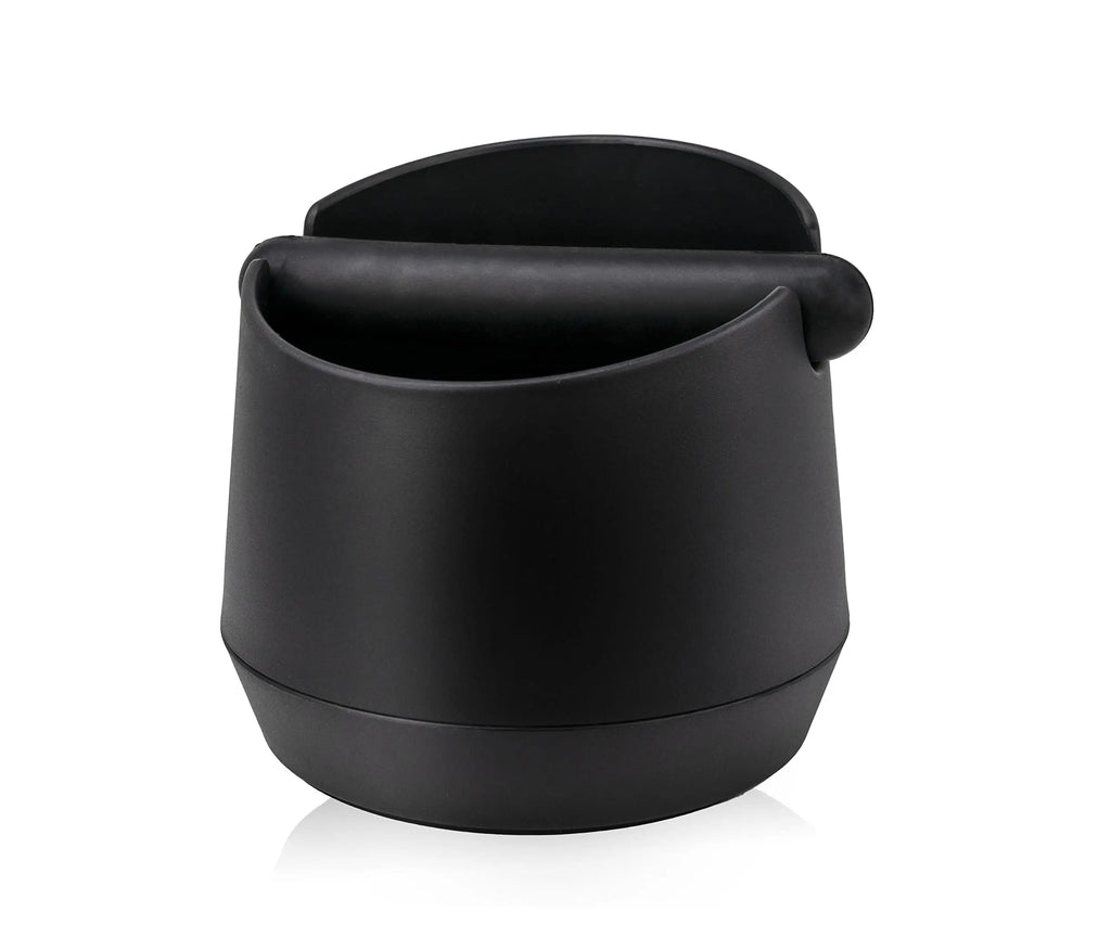 Leeseph Coffee Knock Box Residue Dump Container, Non-slip Durable Barista Grinding Waste Collection Box Fat Body with Knock Bar