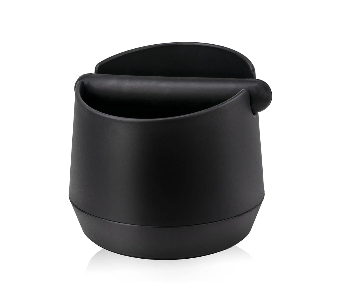 Leeseph Coffee Knock Box Residue Dump Container, Non-slip Durable Barista Grinding Waste Collection Box Fat Body with Knock Bar