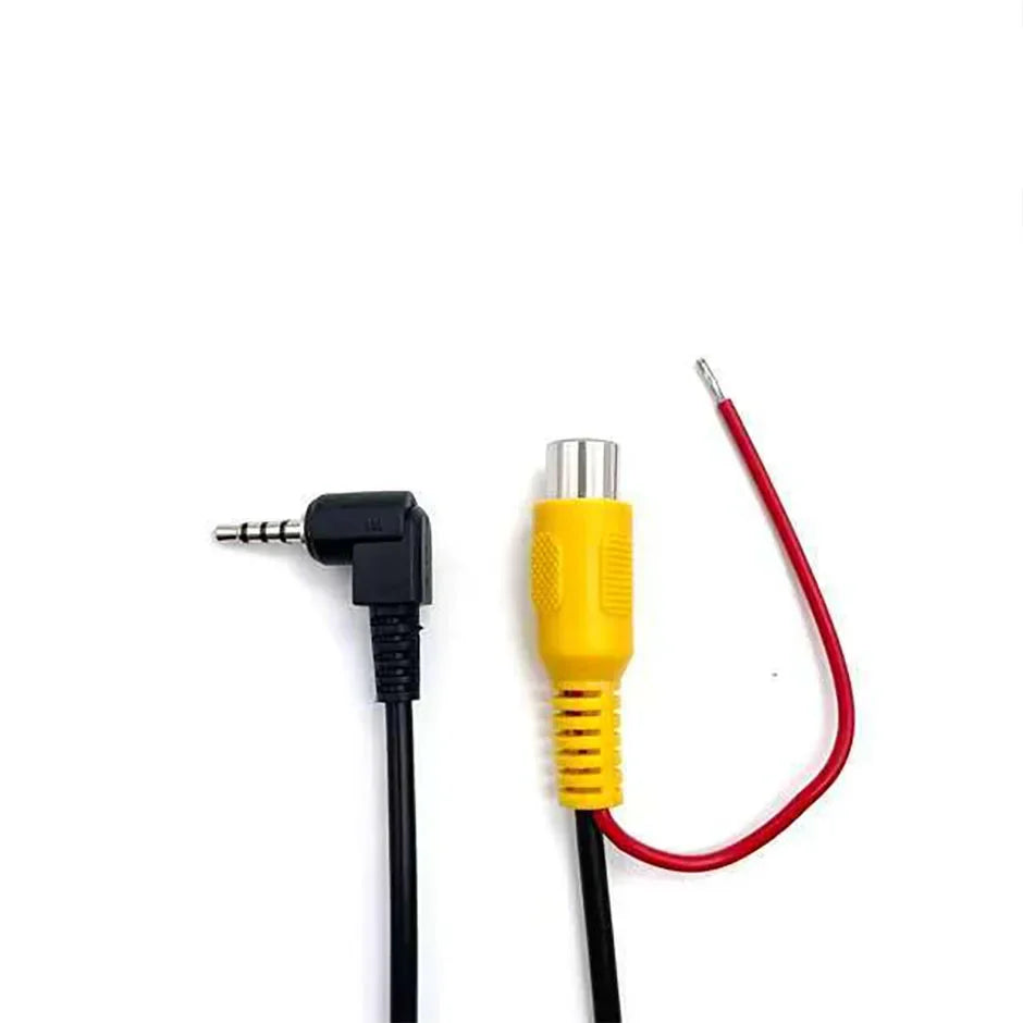 QXNY Rearview Camera Connection Cable RCA To 2.5mm AV Converter Cable Car Rear View Reverse Parking Camera for Car DVR Dashcam