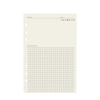 45 Pieces A5 A6 A7 6ring Loose Leaf Notebook Refill Binder Inner Page Budget Weekly Monthly To Do Line Dot Grid Paper Stationery