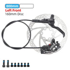 MEROCA M4 4-piston Hydraulic Bicycle Brakes Front Rear Kit 4 Piston Disc Brake Oil Brake MTB Compatible with 160mm Rotor