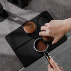 MHW-3BOMBER Espresso Tamping Mat Silicone Tamper Station Pad, Black or Grey, 1pc/2pcs
