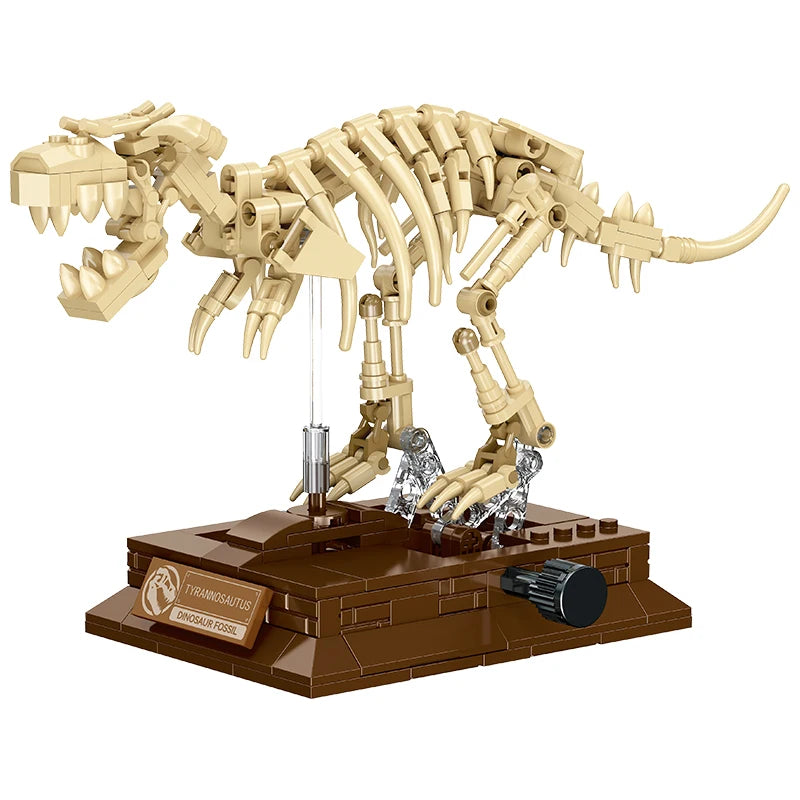 MOC Dinosaur Series Triceratops Tyrannosaurus Rex Keel Model Ornament Children's Puzzle Assembly Toy Gift Building Block