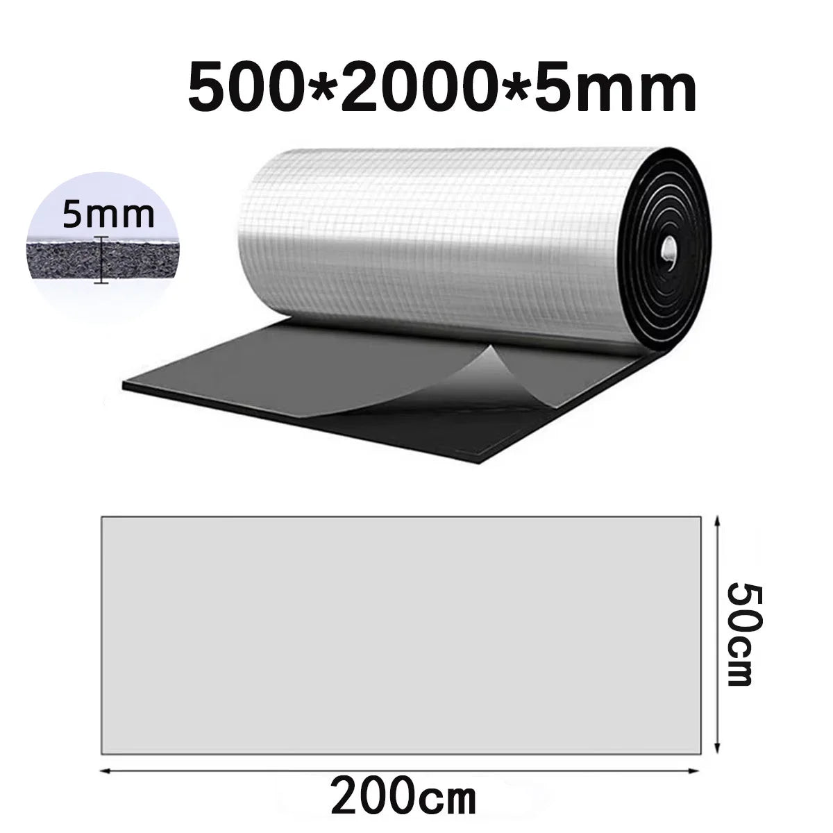 5mm10mm Car Soundproofing Mat Closed Cell Foam For Thermal Noise Insulation Car Hood Rv Camper Insulation Mat Sound Insulation