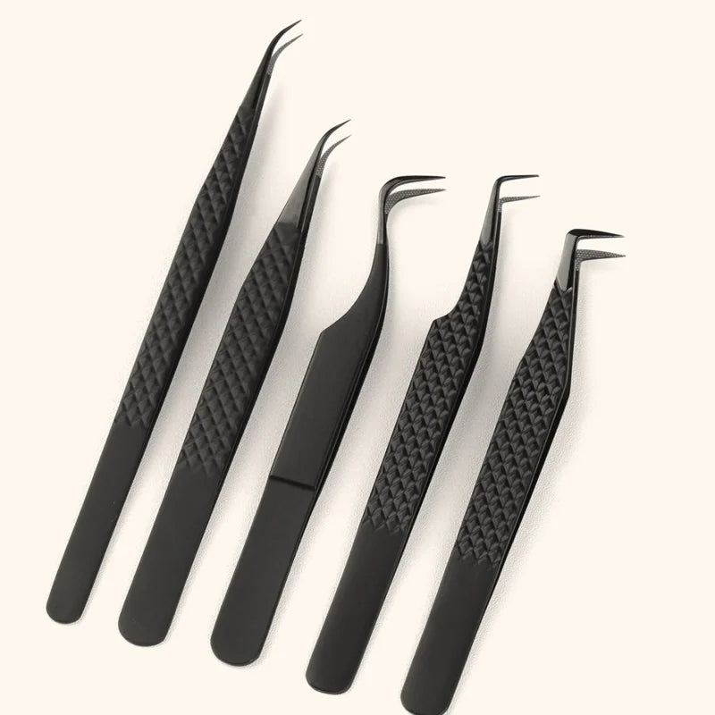 SENSE LASHES Fiber Tip Anti-slip Eyelash Tweezer Lash Isolation Tweezer Eyebrow Tweezer pinzas para extensión de pestañas