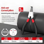 5-In Circlip Pliers,，Retaining Ring Pliersfor Removing Installing Puller Locking Rings ShaftsNeedle nose Pliers