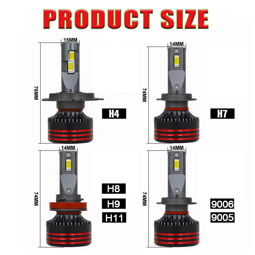 6000K 2Pcs / With Fan Cooling / 9006/HB4