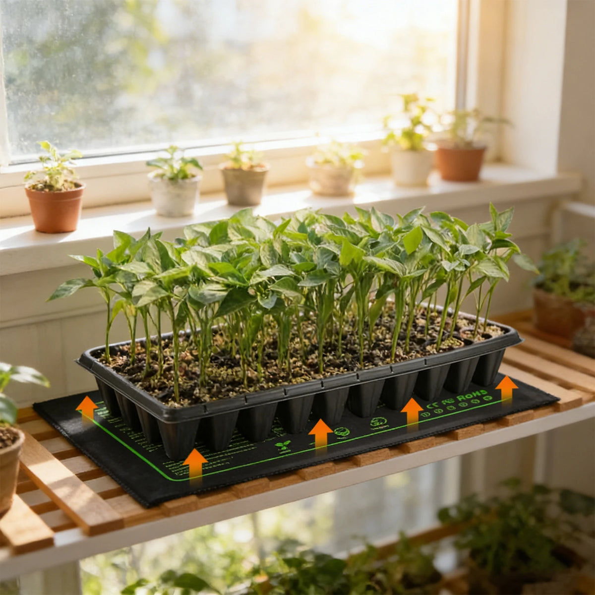 Waterproof Seedling Heat Mat 10x21 In Germination Station Heat Mat for Germination Indoor Gardening Greenhouse EU/US/AU/UK Plug