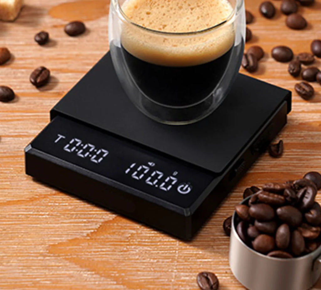 Mini Waterproof Digital Coffee Scale With Chronograph High Precision Gram Weight Electronic Kitchen Scale For Home Italian Coffe