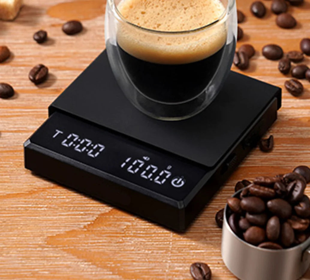 Mini Waterproof Digital Coffee Scale With Chronograph High Precision Gram Weight Electronic Kitchen Scale For Home Italian Coffe