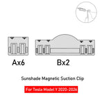 Sunshade Magnetic Suction Clip Sunroof 2026 For Tesla Model 3 Highland Model Y Juniper Heat Insulation Class Roof Sun Shade