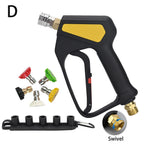 Replacement High Pressure Short Washer Gun ST-2300.Power Washer Trigger Spray Gun with 1/4" Quick Connector Max 310 Bar 4500 PSI