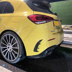 For Mercedes Benz W177 AMG Line Hatchback A180 A200 A220 A250 A35 2018-2023 Pair Rear Flicks Bumper Spoilder Canards Splitters