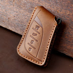 Luxury Car Key Case Cover Leather Fob Protector for LFA Lexus Ux Ux200 Ux250h Es200 Es300h Keyring Holder Accessories Keychain