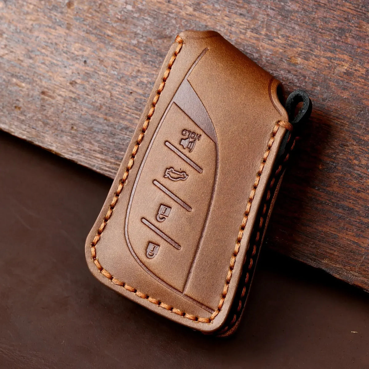 Luxury Car Key Case Cover Leather Fob Protector for LFA Lexus Ux Ux200 Ux250h Es200 Es300h Keyring Holder Accessories Keychain