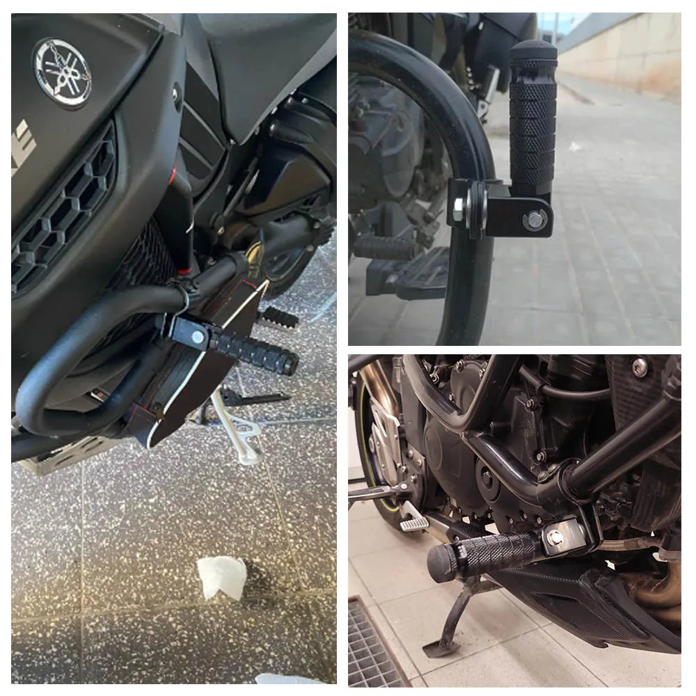 Motorcycle Pedals Folded Footrest Footpeg For Yamaha Honda Suzuki Kawasaki Motorbike Mopeds Scooters Bicycle Foldable footrest