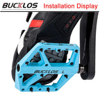 BUCKLOS Pedals DU Bearing Bicycle Pedal Platform Ultralight Nylon Road Mountain Bike Pedal Non-slip MTB Flat Pedals Bicycle Part